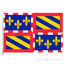 100% polyster Bourgogne bendera 90*150 CM Bourgogne banner